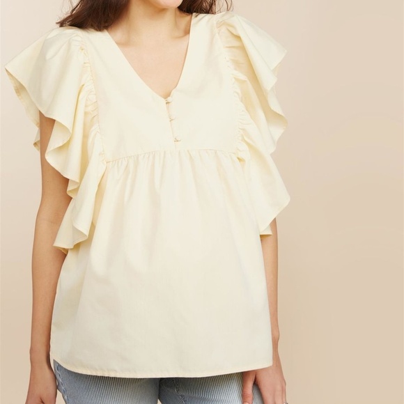 Flutter Sleeve Maternity Top new without tags - Picture 4 of 4